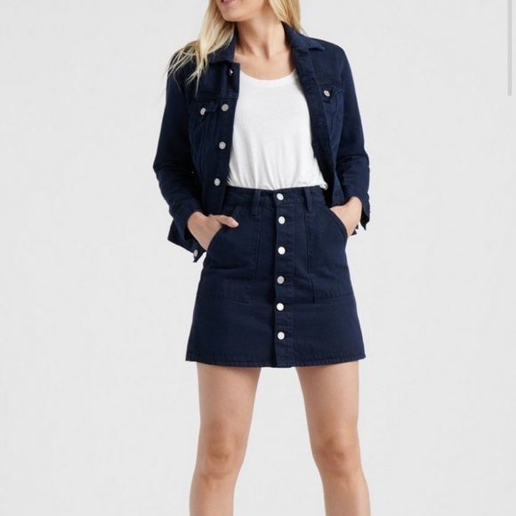 Lucky Brand Utility Mini Skirt Size 4/27 - Picture 1 of 7